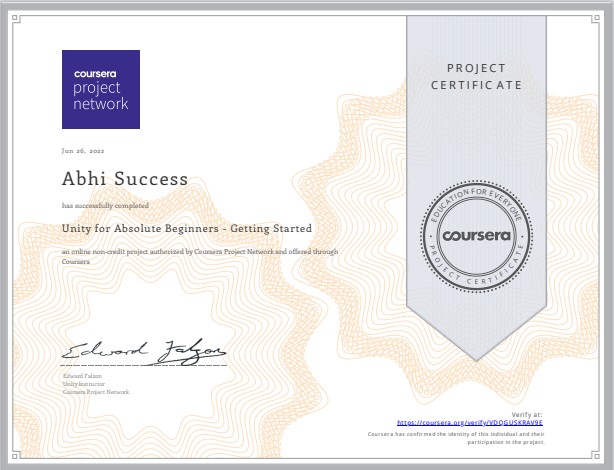 Certificate 1