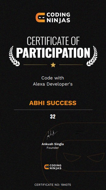 Certificate 1